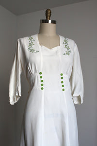 vintage 1930s embroidered dress {1X}