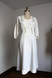 vintage 1930s embroidered dress {1X}