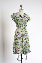 Load image into Gallery viewer, vintage 1930s floral rayon dress