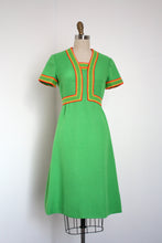 Load image into Gallery viewer, MARKED DOWN vintage 1960s green mod dress