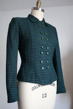 Load image into Gallery viewer, vintage 1940s green blazer {L}