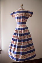 Load image into Gallery viewer, vintage 1950s Horrockses floral cotton dress