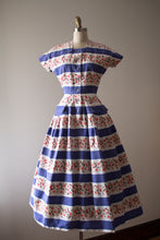 Load image into Gallery viewer, vintage 1950s Horrockses floral cotton dress