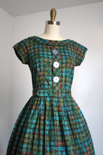 Load image into Gallery viewer, vintage 1960s houndstooth dress {xs}