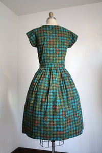 vintage 1960s houndstooth dress {xs}