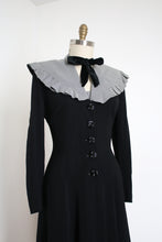 Load image into Gallery viewer, vintage 1940s houndstooth dress &amp; redingote set