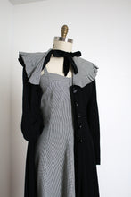 Load image into Gallery viewer, vintage 1940s houndstooth dress &amp; redingote set