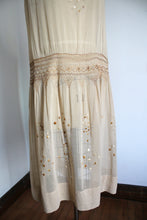 Load image into Gallery viewer, vintage 1920s embroidered folk dress {L}