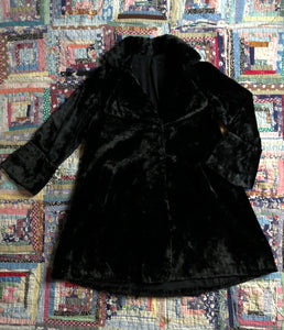 MARKED DOWN vintage 1920s faux fur coat