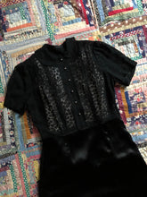 Load image into Gallery viewer, vintage 1930s black hearts dress