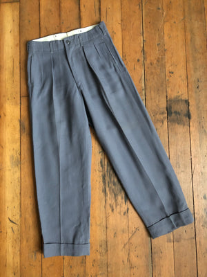 NOS vintage 1940s blue trousers