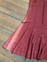 Load image into Gallery viewer, vintage 1930s rayon crepe dress