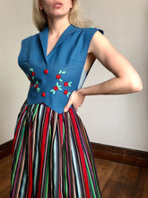 Load image into Gallery viewer, vintage 1940s felt vest {xs}