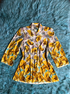 vintage 1930s feather blouse {m}