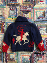 Load image into Gallery viewer, vintage 1950s cowboy cowichan sweater