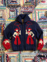 Load image into Gallery viewer, vintage 1950s cowboy cowichan sweater