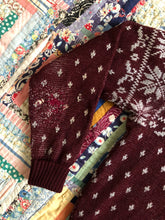 Load image into Gallery viewer, vintage 1940s reindeer sweater