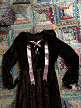 Load image into Gallery viewer, vintage 1930s silk velvet dress