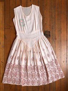 vintage 1920s pink dress {m}