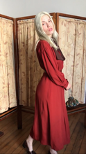 Load image into Gallery viewer, vintage 1930s rayon dress {s/m} AS-IS
