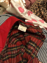 Load image into Gallery viewer, vintage 1940s red plaid dress