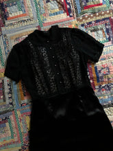 Load image into Gallery viewer, vintage 1930s black hearts dress