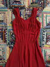 Load image into Gallery viewer, MARKED DOWN vintage 1930s orange rayon gown set