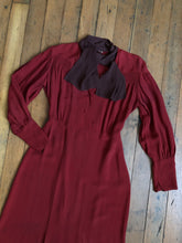 Load image into Gallery viewer, vintage 1930s rayon dress {s/m} AS-IS