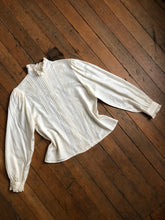 Load image into Gallery viewer, vintage 1970s does Victorian blouse {m}