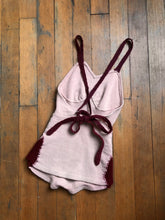 Load image into Gallery viewer, vintage 1930s pink wool swimsuit