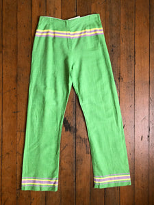 vintage 1960s green pants {s}