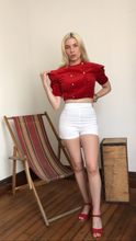 Load image into Gallery viewer, vintage 1930s velvet top {xs}
