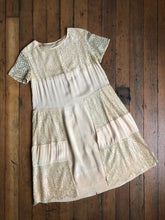 Load image into Gallery viewer, MARKED DOWN vintage 1920s peachy silk dress {s} AS-IS