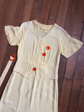 Load image into Gallery viewer, vintage 1930s NRA yellow dress
