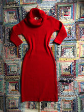 Load image into Gallery viewer, vintage 1950s Susan Small red knit dress