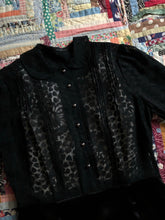 Load image into Gallery viewer, vintage 1930s black hearts dress