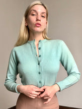 Load image into Gallery viewer, MARKED DOWN vintage 1940s blue cardigan {s-m}