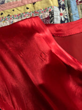 Load image into Gallery viewer, vintage 1940s red liquid satin dress