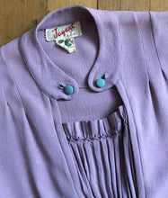 Load image into Gallery viewer, vintage 1940s CC41 rayon dress set