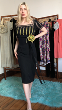 Load image into Gallery viewer, MARKED DOWN vintage 1950s wiggle dress {xs}
