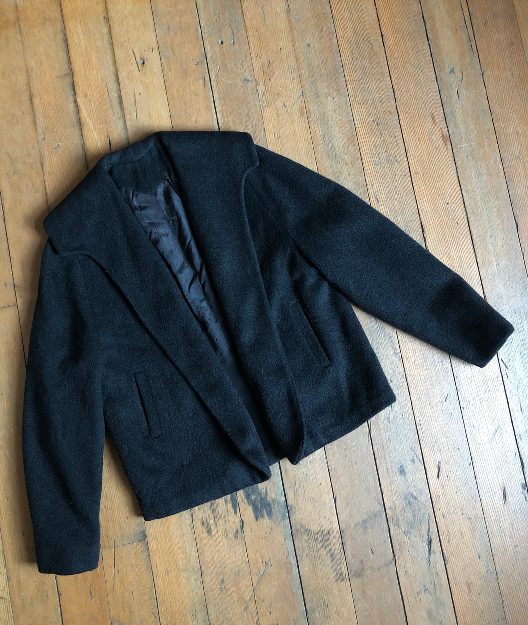 vintage 1950s black jacket {m}