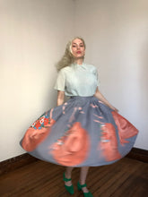 Load image into Gallery viewer, vintage 1950s hat print skirt {xs}