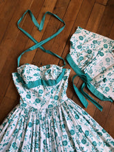 Load image into Gallery viewer, vintage 1950s Horrockses sun dress set