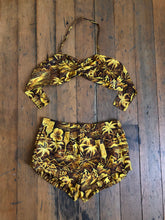Load image into Gallery viewer, vintage 1950s Hawaiian bikini swimsuit