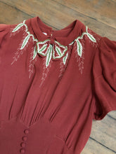 Load image into Gallery viewer, vintage 1930s rayon crepe dress