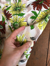 Load image into Gallery viewer, vintage 1940s floral long sleeve blouse {L}