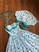 Load image into Gallery viewer, vintage 1950s Horrockses sun dress set