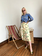 Load image into Gallery viewer, vintage 1950s fishing ship blouse {xs}