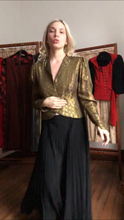 Load image into Gallery viewer, vintage 1930s gold lamé jacket {s}