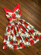 Load image into Gallery viewer, vintage 1950s Horrockses floral dress